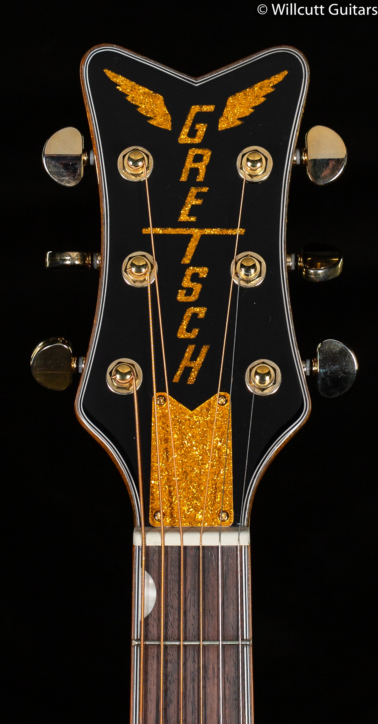 Tracolla Per Chitarra Gretsch Originale – Design Alternativo A Pinguini Nero E Oro - Foto 2