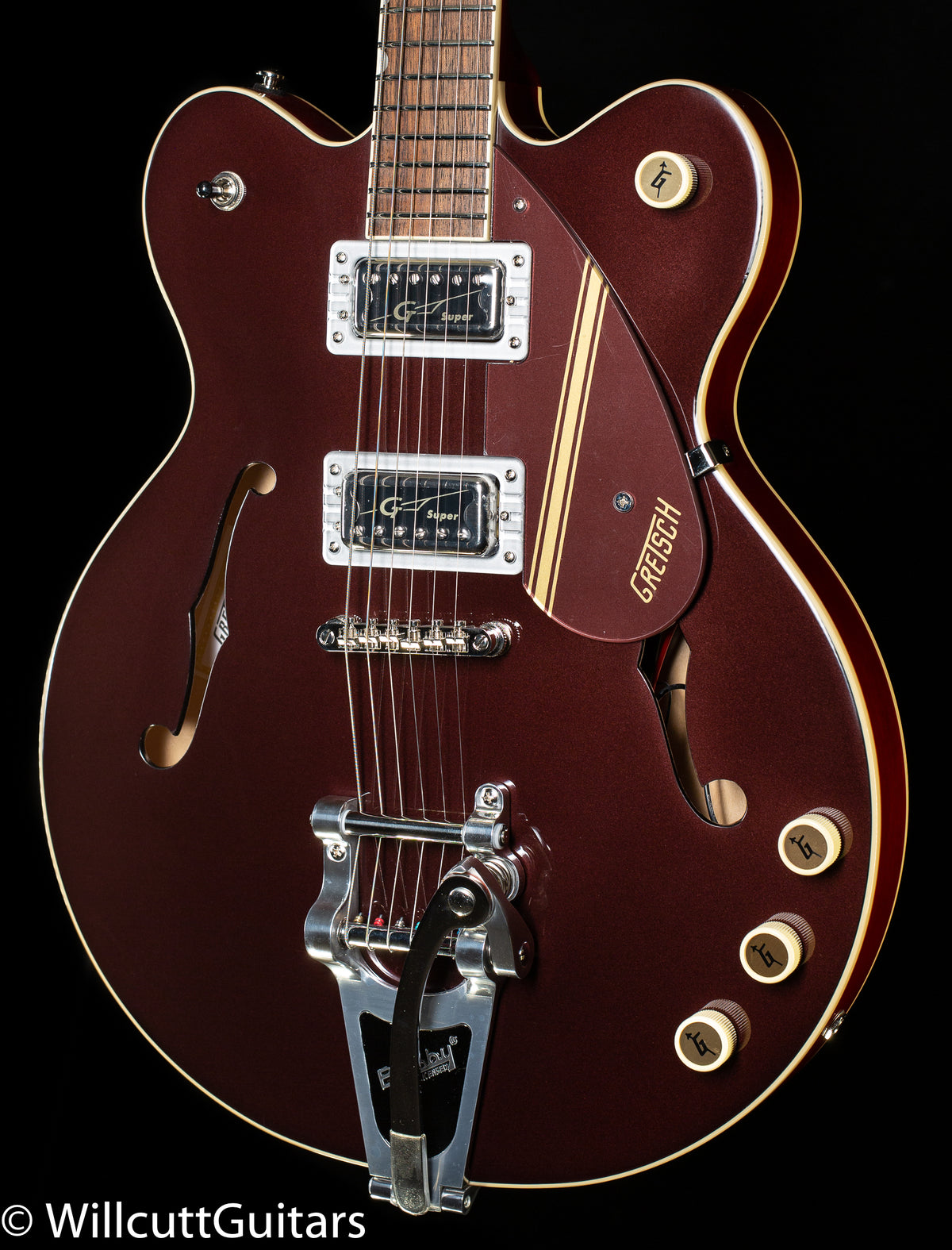 Gretsch G2604T Limited Edition Streamliner Rally II Center Block with Bigsby Two-Tone Oxblood/Walnut Stain (859)