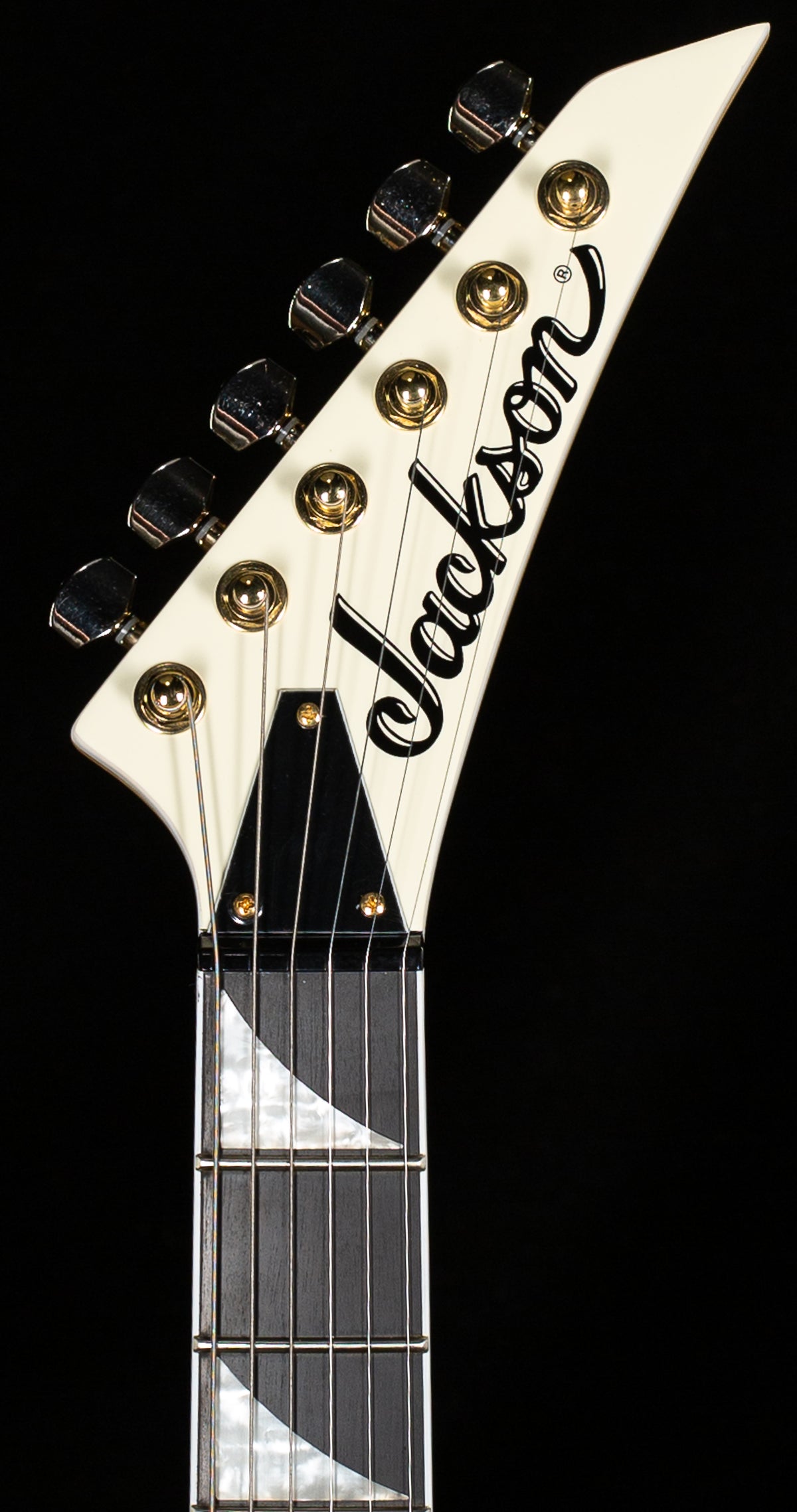 Jackson Pro Series Rhoads RRT-3 Ivory with Black Pinstripes (117)