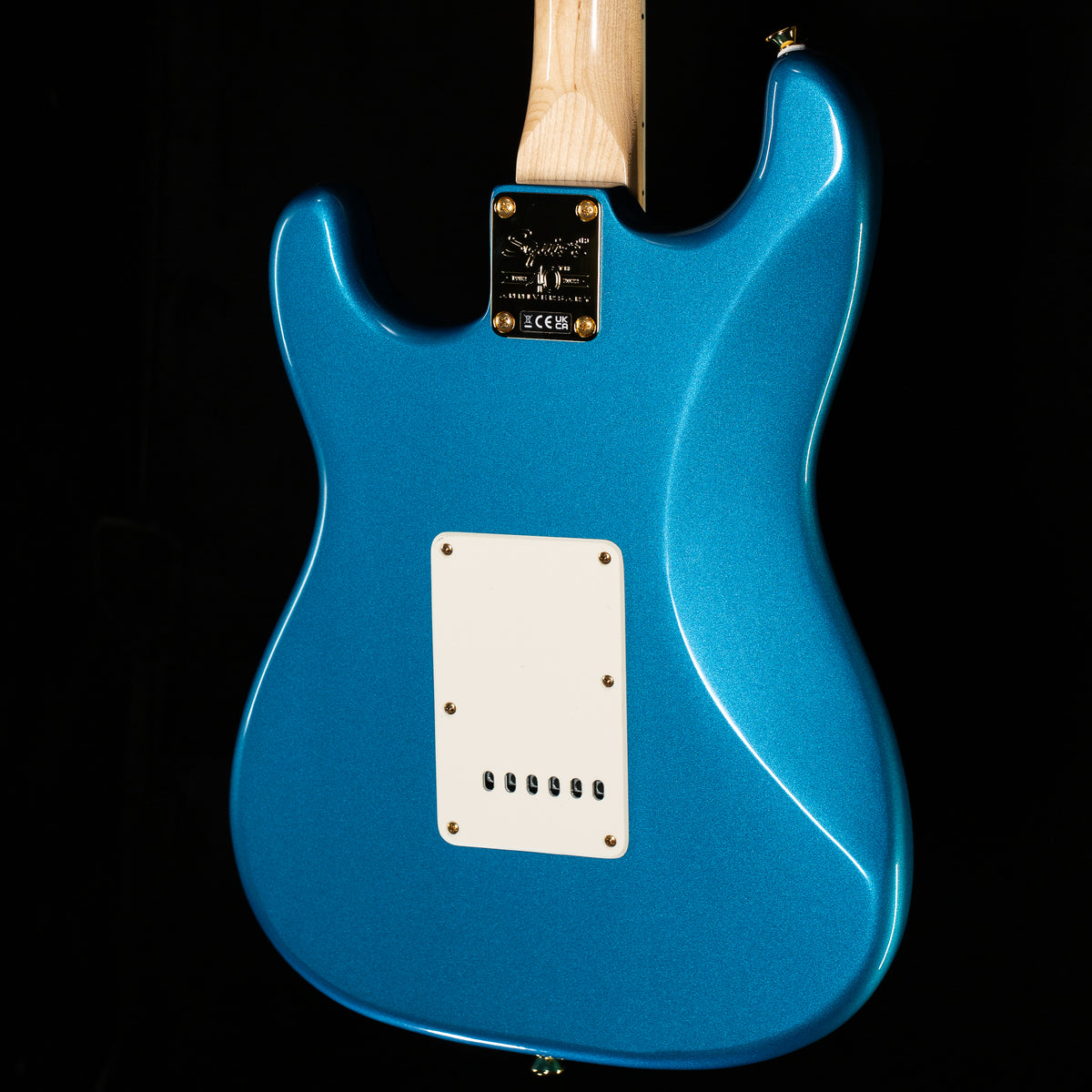 Squier 40th Anniversary Stratocaster Gold Edition Laurel Fingerboard Gold Anodized Pickguard Lake Placid Blue (697)