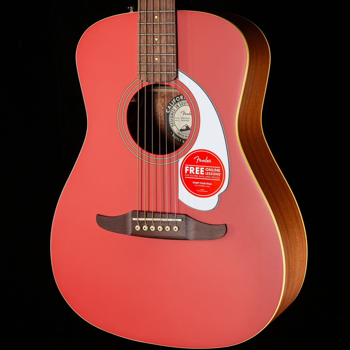 Fender Malibu Player Walnut Fingerboard Fiesta Red (644)