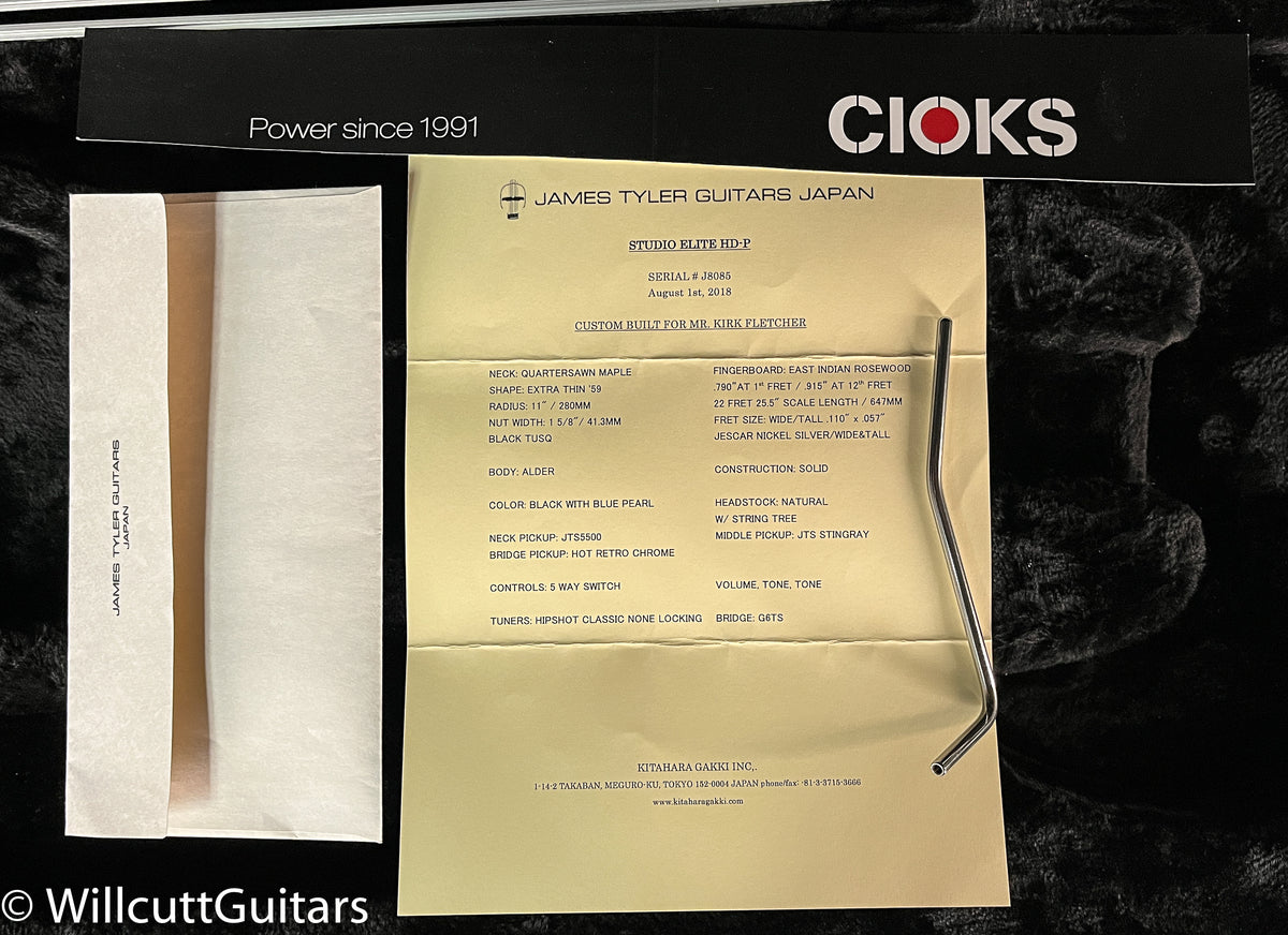 James Tyler Studio Elite HD-P Black Japan