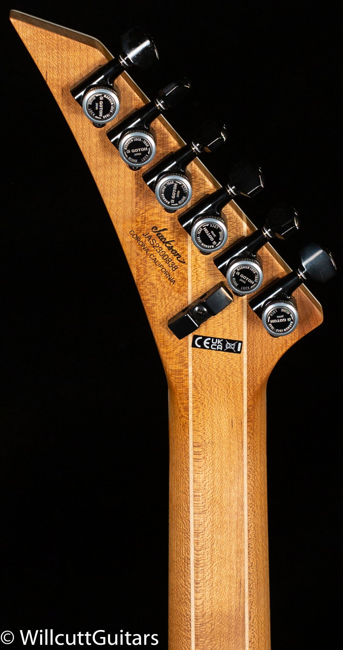 Jackson American Series Virtuoso Streaky Ebony Fingerboard Satin Black (838)