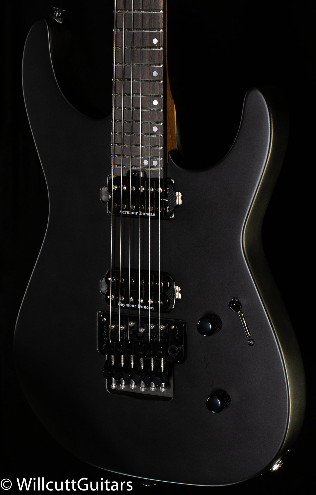 Jackson American Series Virtuoso Streaky Ebony Fingerboard, Satin Black (900)