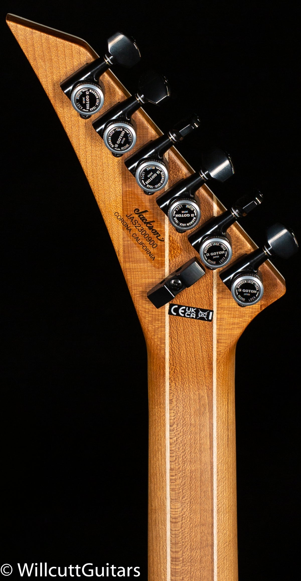 Jackson American Series Virtuoso Streaky Ebony Fingerboard, Satin Black (900)