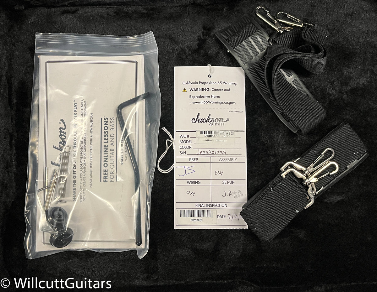 Jackson American Series Virtuoso Streaked Ebony Fingerboard Mystic Blue (255)