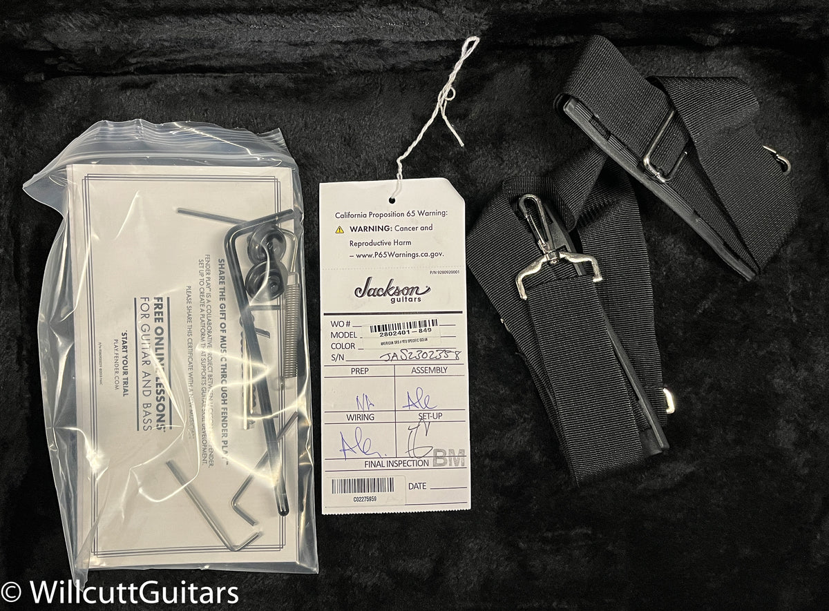 Jackson American Series Virtuoso Streaked Ebony Fingerboard, Specific Ocean (358)