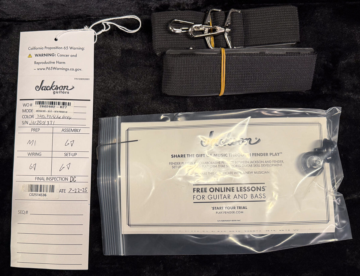 Jackson American Series Soloist SL2 DX HT Ebony Fingerboard Satin Porsche Gray (331)