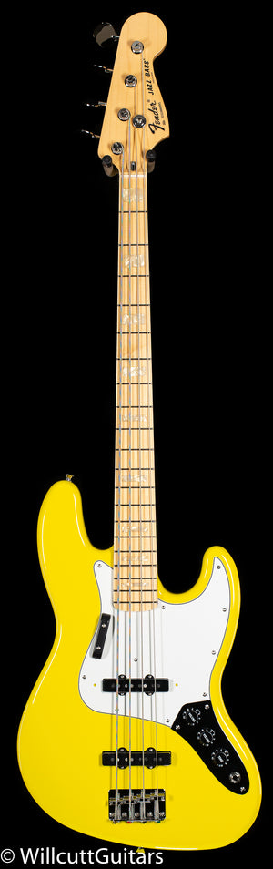 Fender Made in Japan Limited International Color Jazz Bass Maple Fingerboard Monaco Yellow (592)