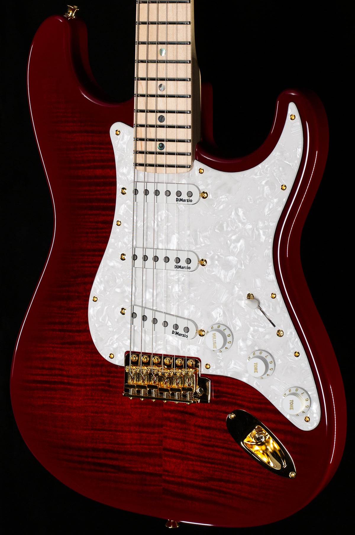 Fender Richie Kotzen Stratocaster Maple Fingerboard Transparent Red Burst (756)