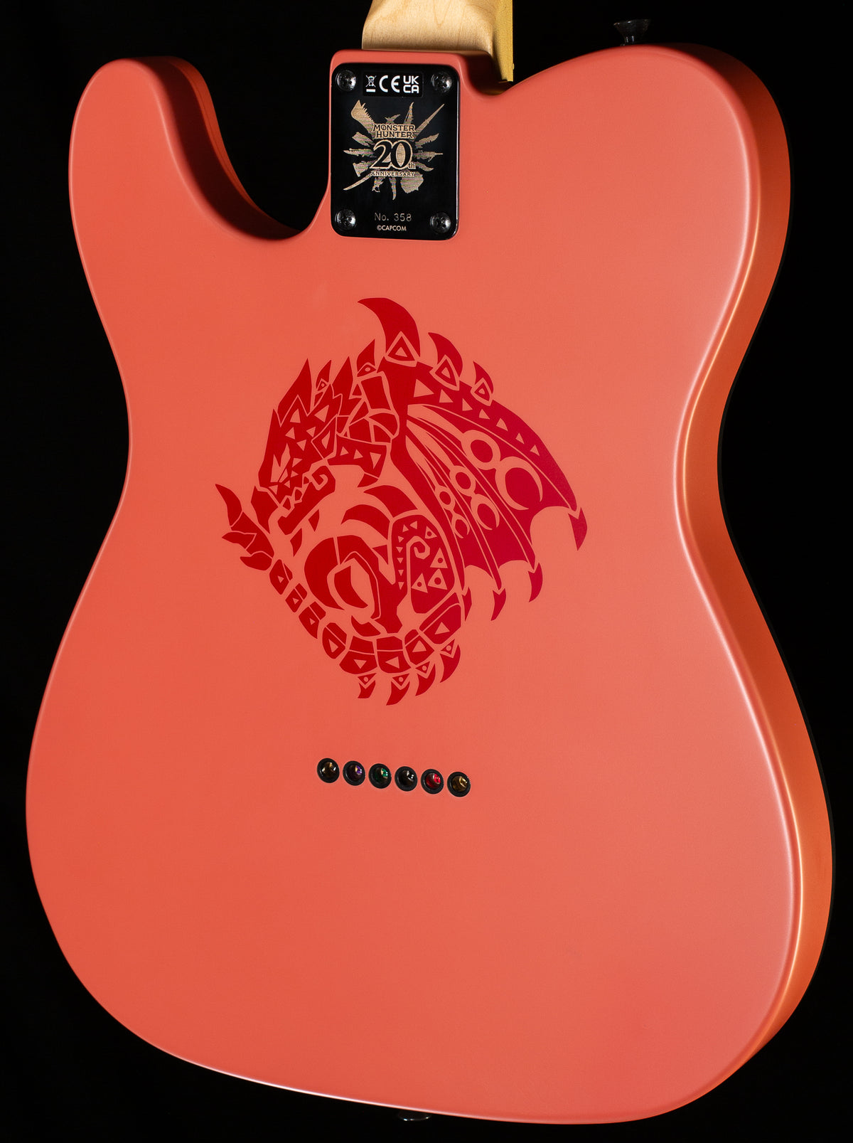 Fender Monster Hunter Rathalos Telecaster Rosewood Fingerboard Rathalos Red (594)