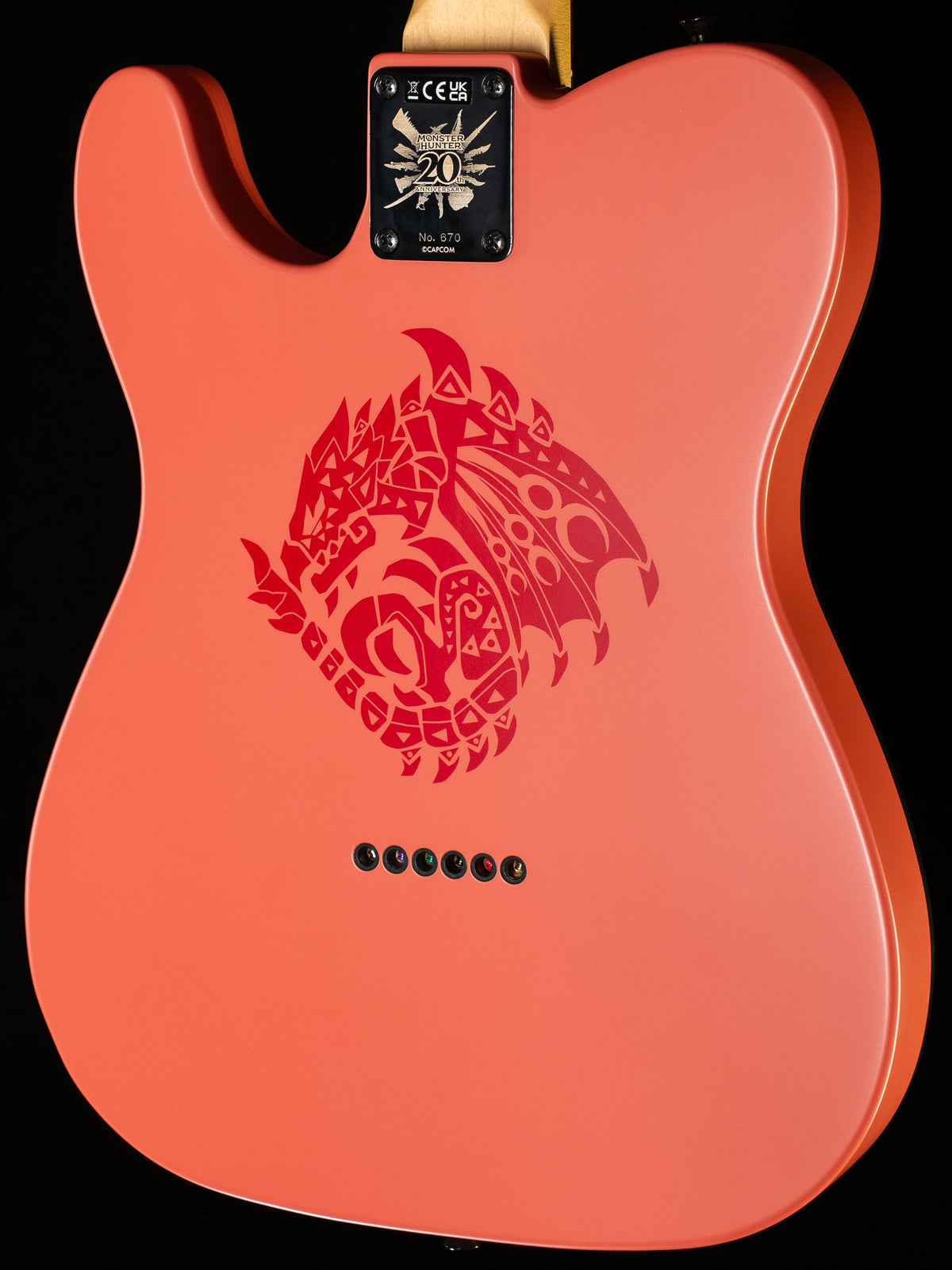 Fender Monster Hunter Rathalos Telecaster Rosewood Fingerboard Rathalos Red (372)