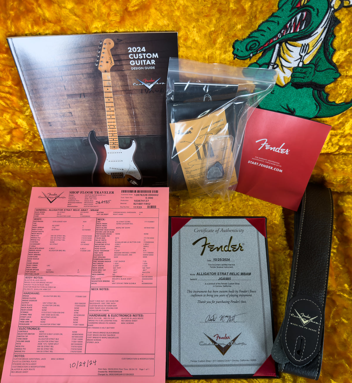 Fender Custom Shop Jerry Garcia Alligator Strat Relic Aged Natural Masterbuilt by Austin MacNutt (985)