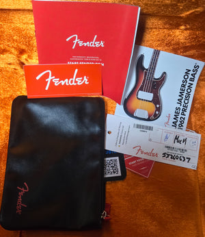 Fender James Jamerson 1962 Precision Bass Rosewood Fingerboard 3-Tone Sunburst (637)