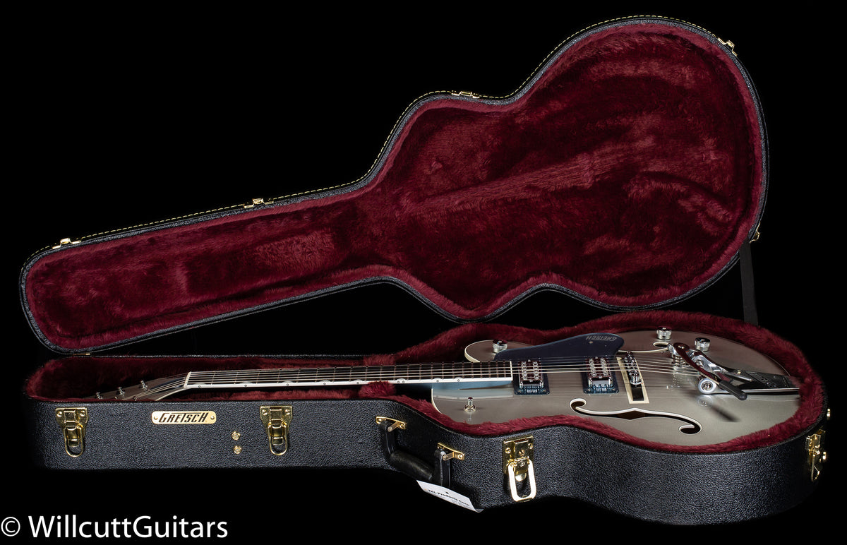 Gretsch G6118T-140 LTD 140th Double Platinum Anniversary Bigsby Two-Tone Pure Platinum/Stone Platinum (103)