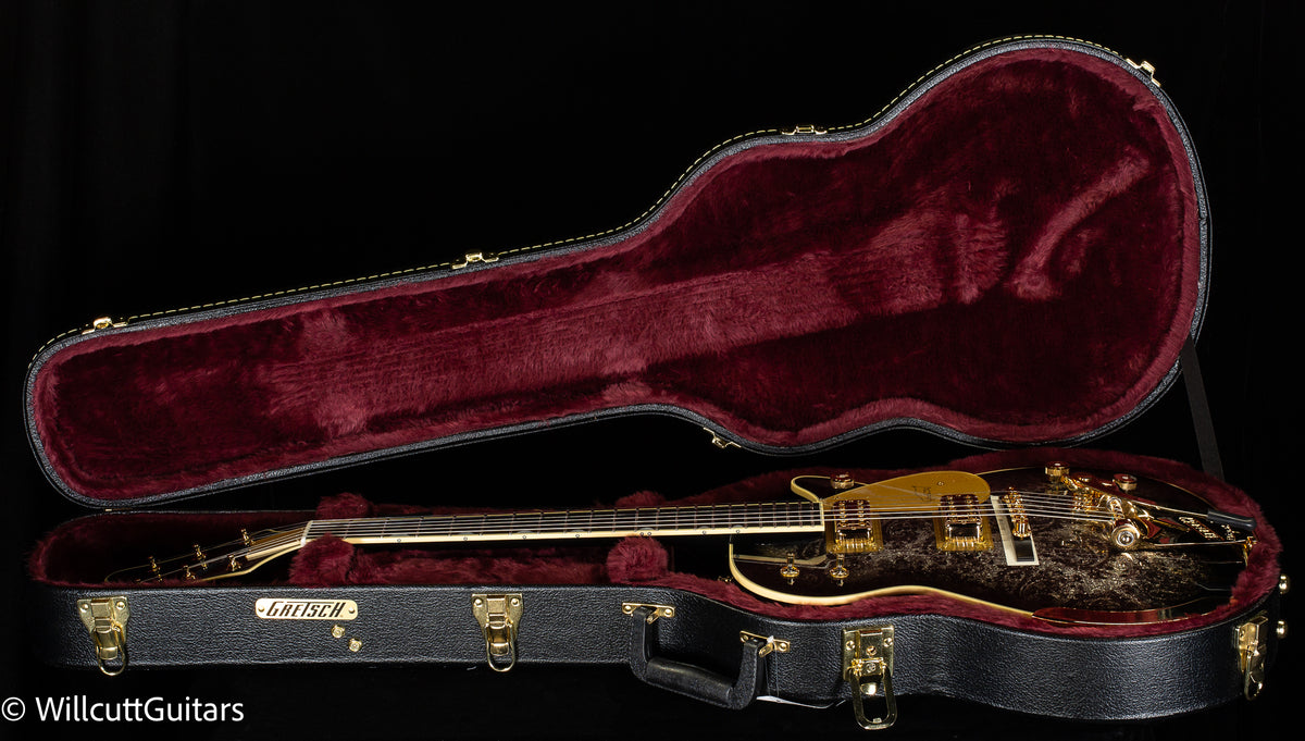 Gretsch G6134TG Limited Edition Paisley Penguin with String-Thru Bigsby Black Paisley (328)