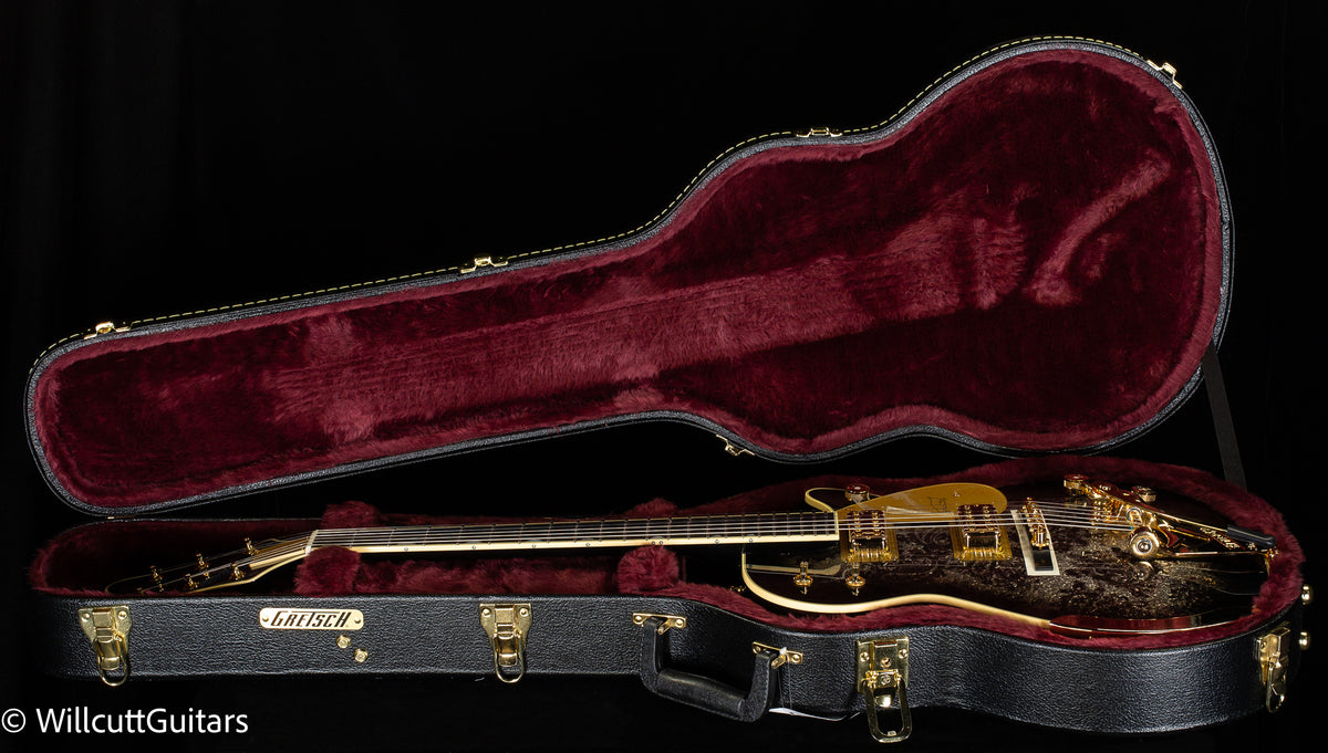 Gretsch G6134TG Limited Edition Paisley Penguin with String-Thru Bigsby Black Paisley (363)