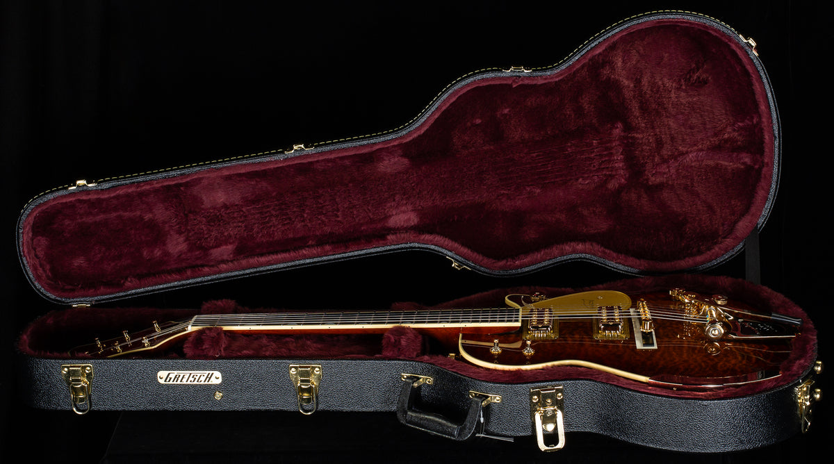 Gretsch Limited Edition Quilt Classic Penguin with Bigsby Ebony Fingerboard Forge Glow (985)