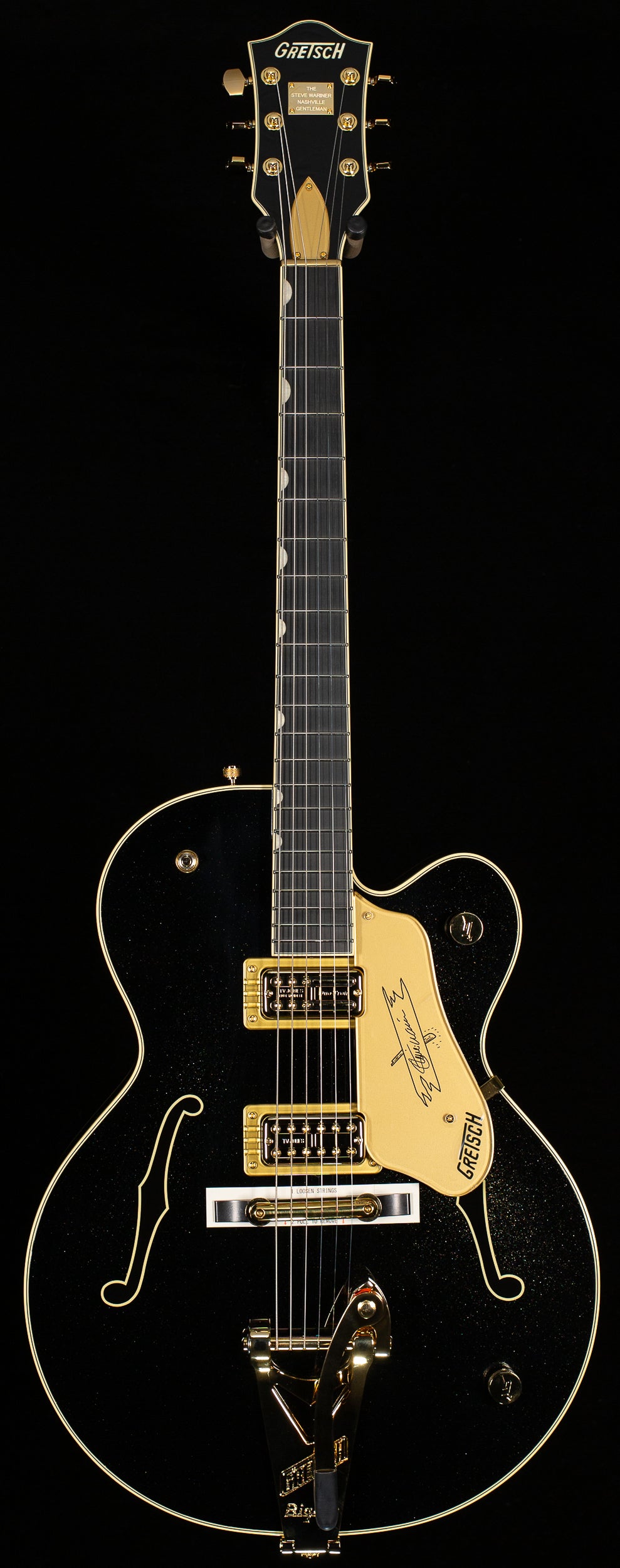Gretsch G6120T-SW Steve Wariner Signature Nashville Gentleman with Bigsby, Ebony Fingerboard, Magic Black (291)