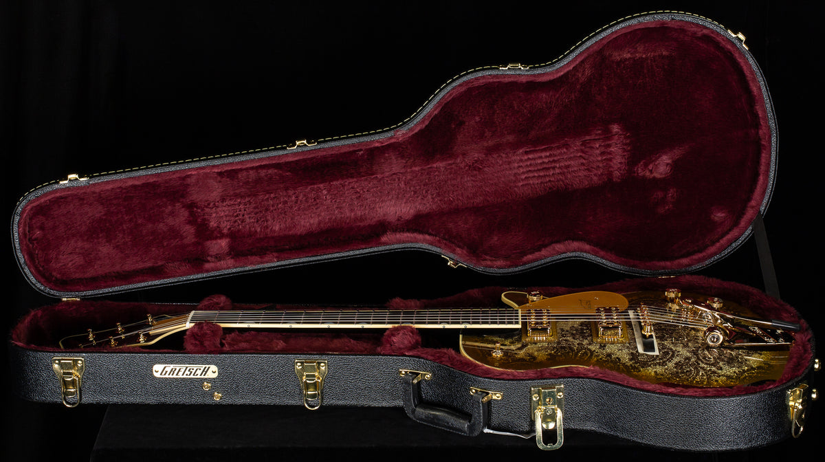 Gretsch G6134TG Limited Edition Paisley Penguin with String-Thru Bigsby Gold Paisley (208)