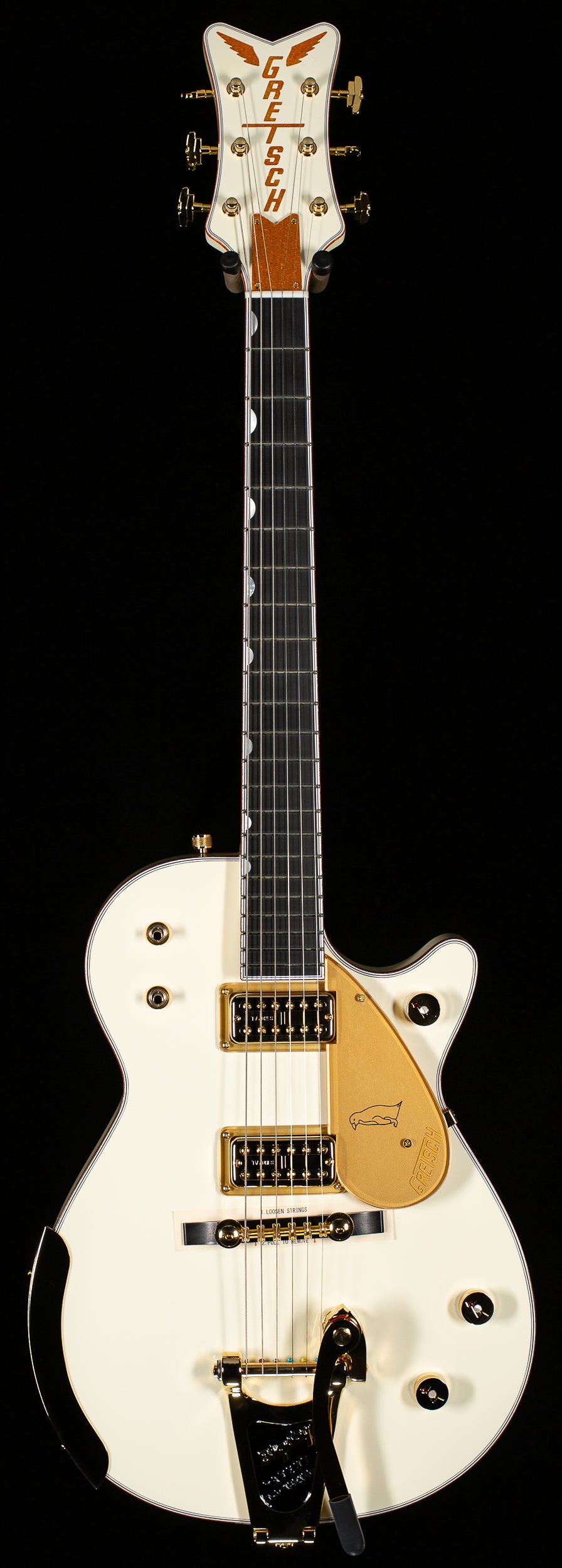 Gretsch G6134T-58 Vintage Select ’58 Penguin with Bigsby, TV Jones, Vintage White (574)