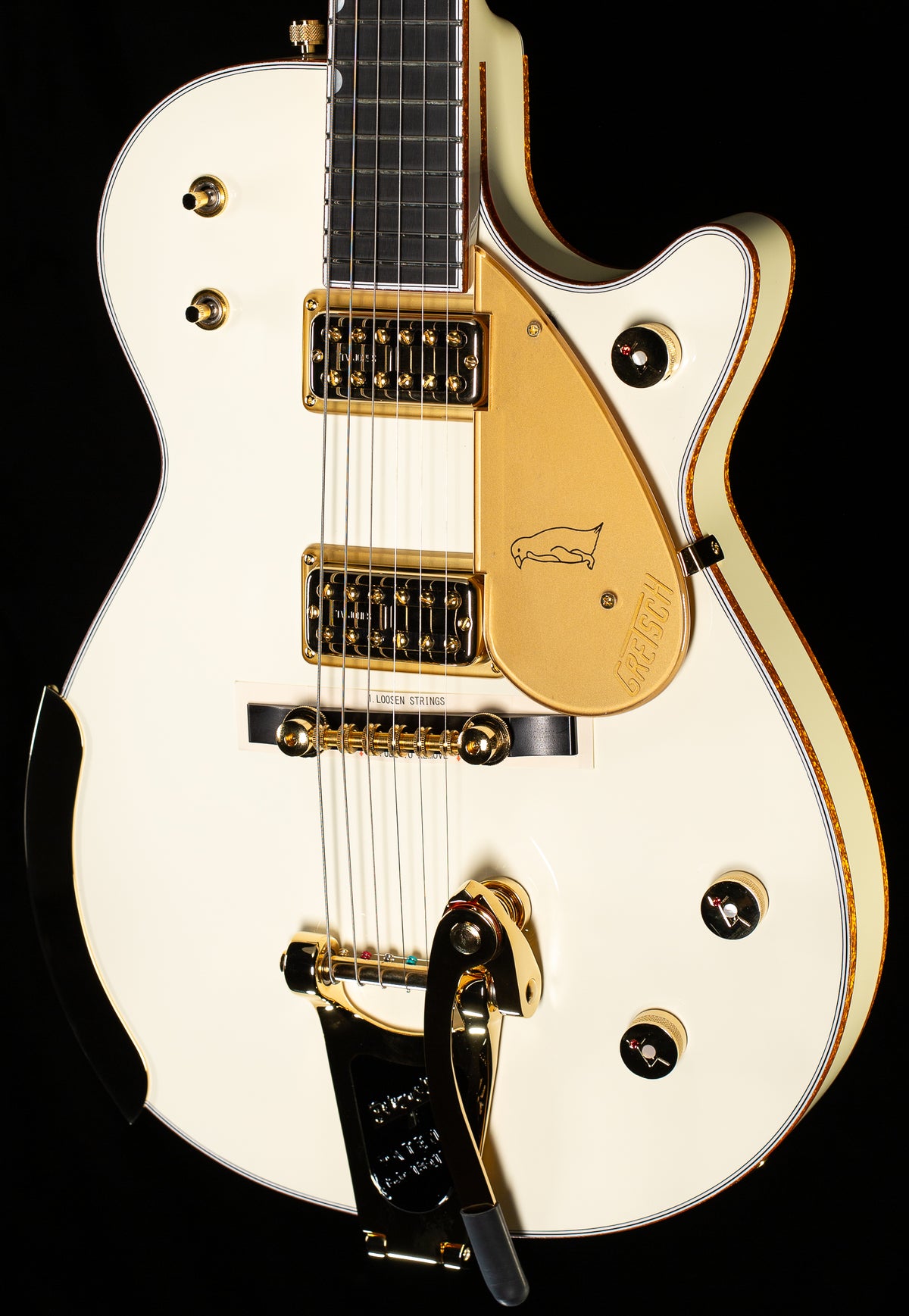 Gretsch G6134T-58 Vintage Select ’58 Penguin with Bigsby, TV Jones, Vintage White (574)
