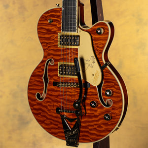 2025 Gretsch Limited Edition Falcon Center Block Jr. with Bigsby Quilted Maple Roundup Orange