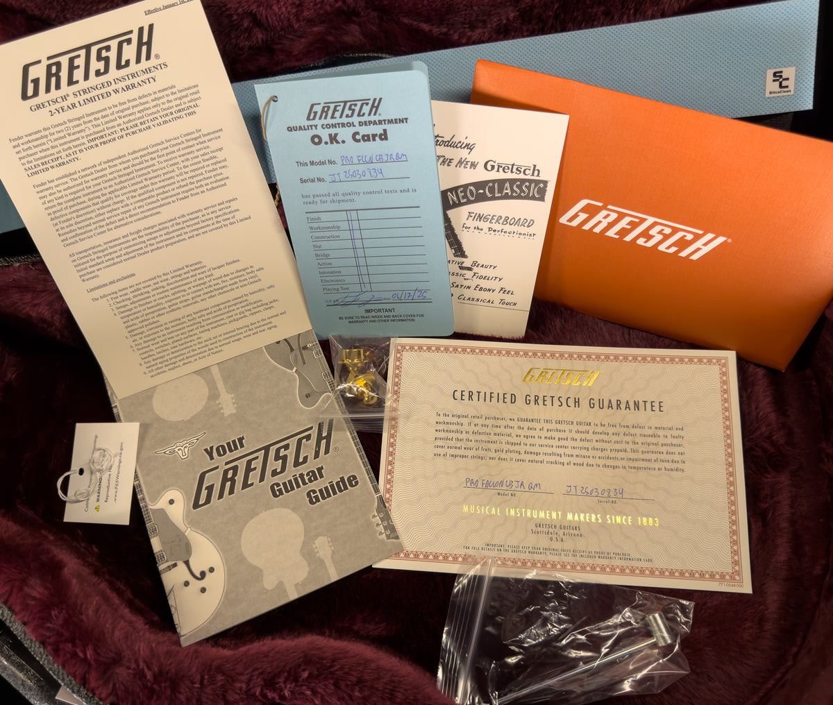 Gretsch Limited Edition Falcon Center Block Jr. with Bigsby Quilted Maple Roundup Orange (834)