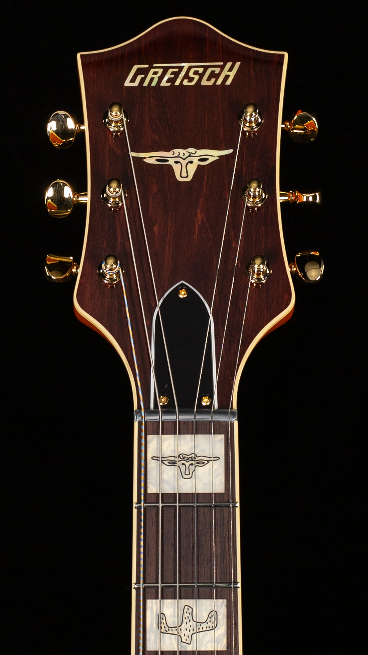 Gretsch Professional G6120T-55 Vintage Select Edition '55 Chet Atkins Hollow Body with Bigsby Vintage Orange Stain (285)