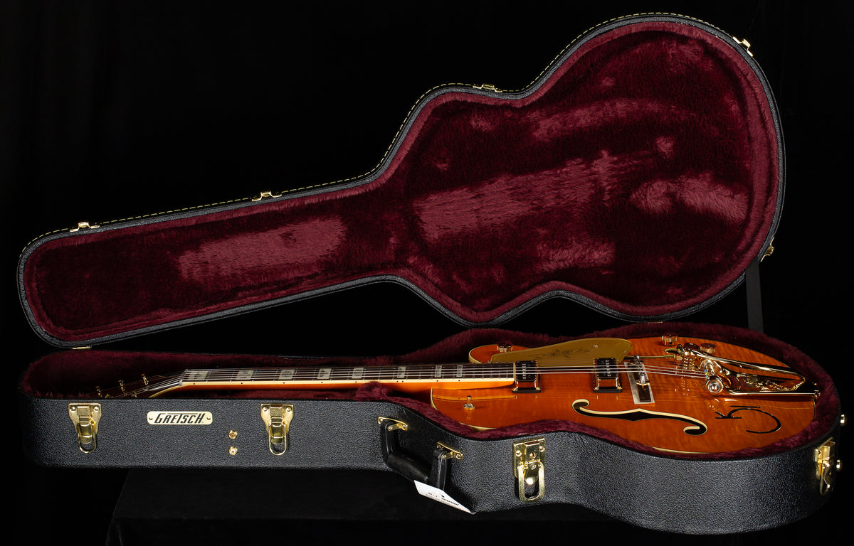 Gretsch Professional G6120T-55 Vintage Select Edition '55 Chet Atkins Hollow Body with Bigsby Vintage Orange Stain (285)