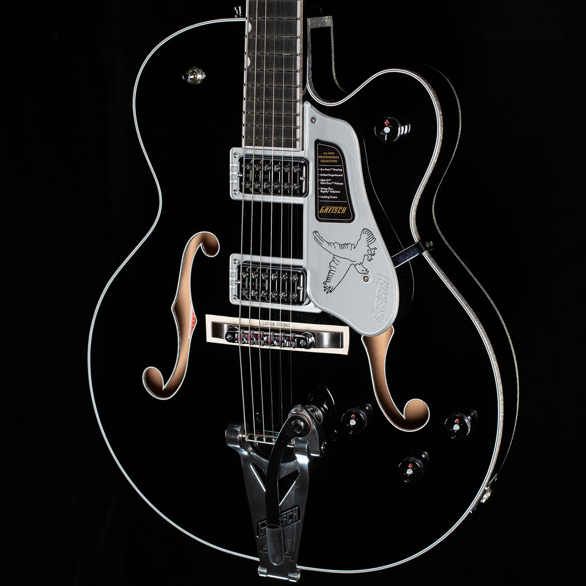 Gretsch Professional Falcon Hollow Body with String-Thru Bigsby Black (884)