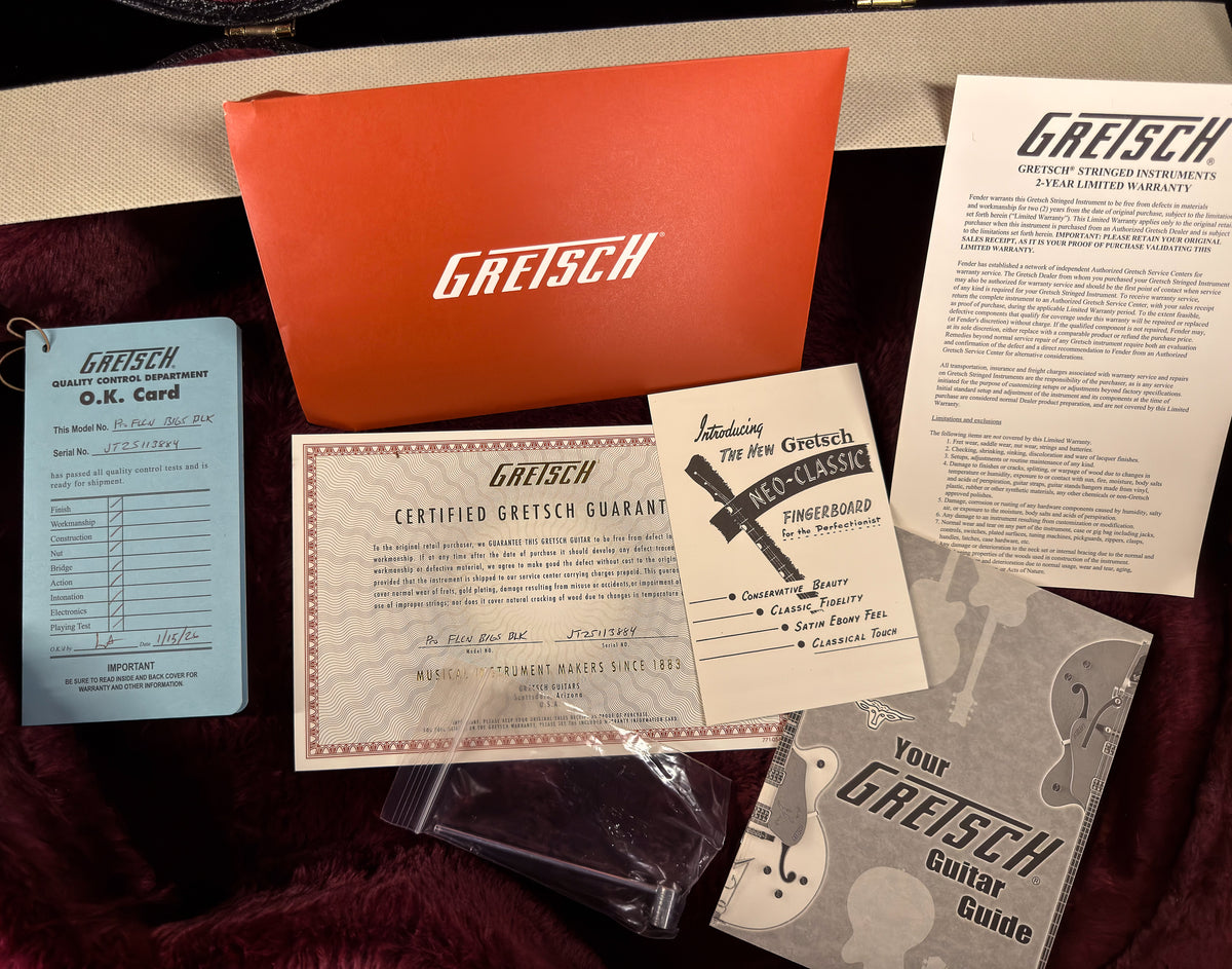 Gretsch Professional Falcon Hollow Body with String-Thru Bigsby Black (884)