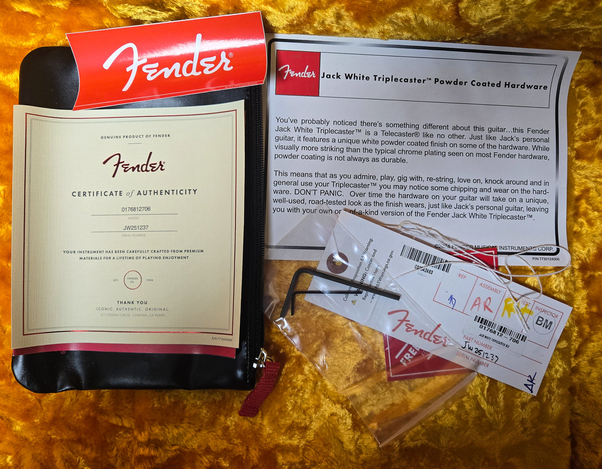 Fender Jack White Triplecaster Maple Fingerboard Black (237)