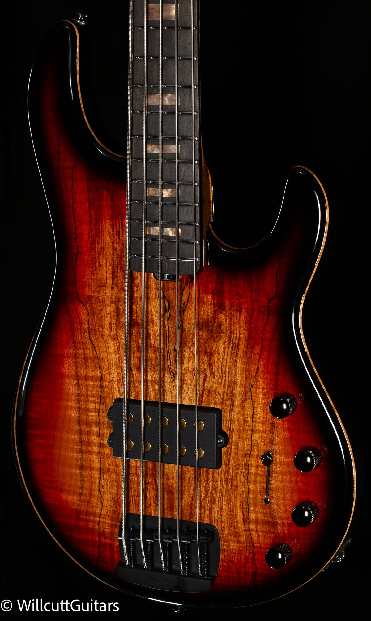 Ernie Ball Music Man StingRay 5 35th Anniversary Spalted Sunburst (716)