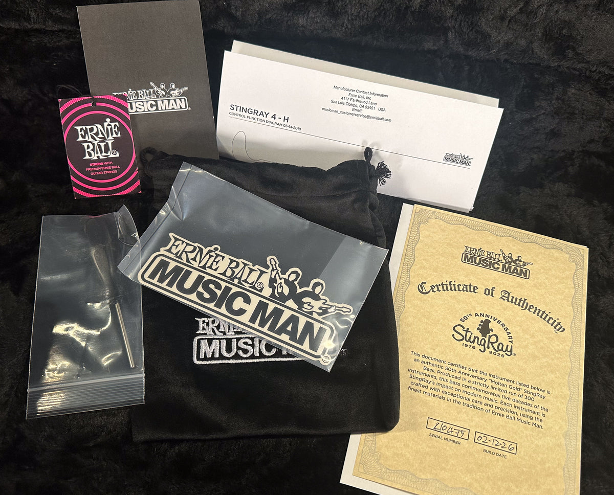 Ernie Ball Music Man 50th Anniversary StingRay Special Molten Gold (475)