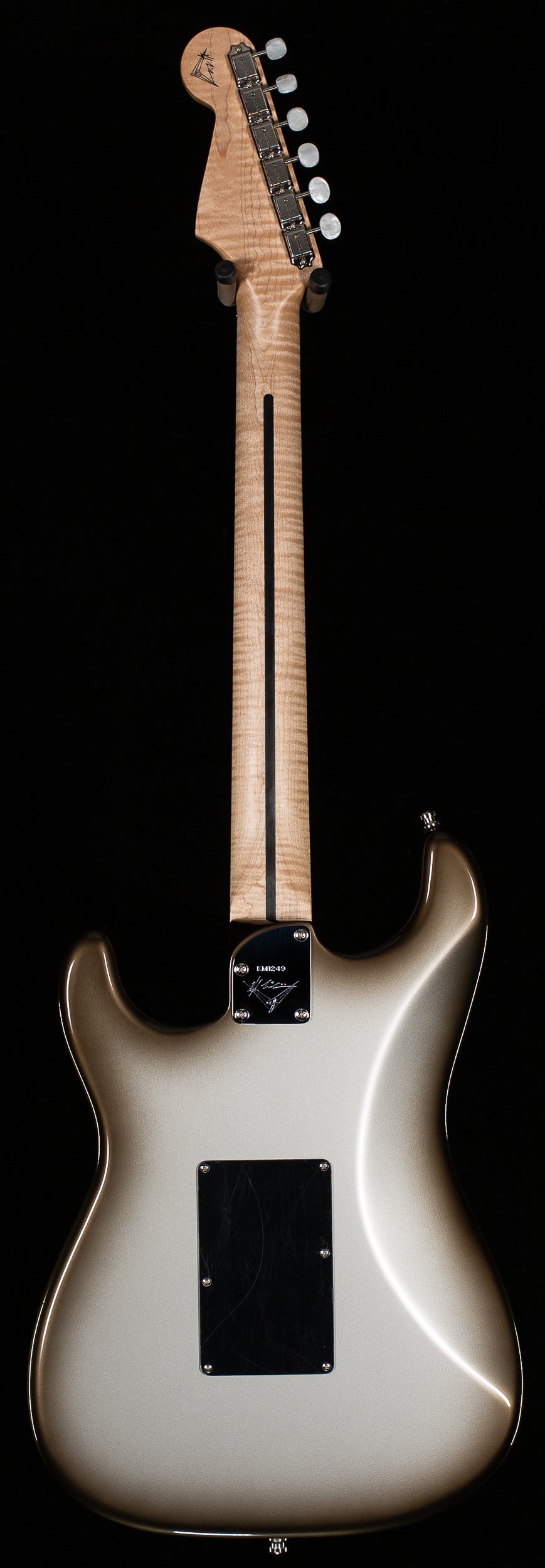 Fender Custom Shop Masterbuilt Kyle McMillin Floyd Rose Stratocaster NOS Trans Black Burst on Inca Silver (249)