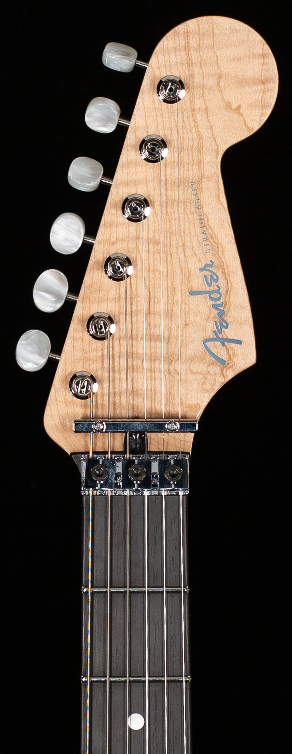 Fender Custom Shop Masterbuilt Kyle McMillin Floyd Rose Stratocaster NOS Trans Black Burst on Inca Silver (249)