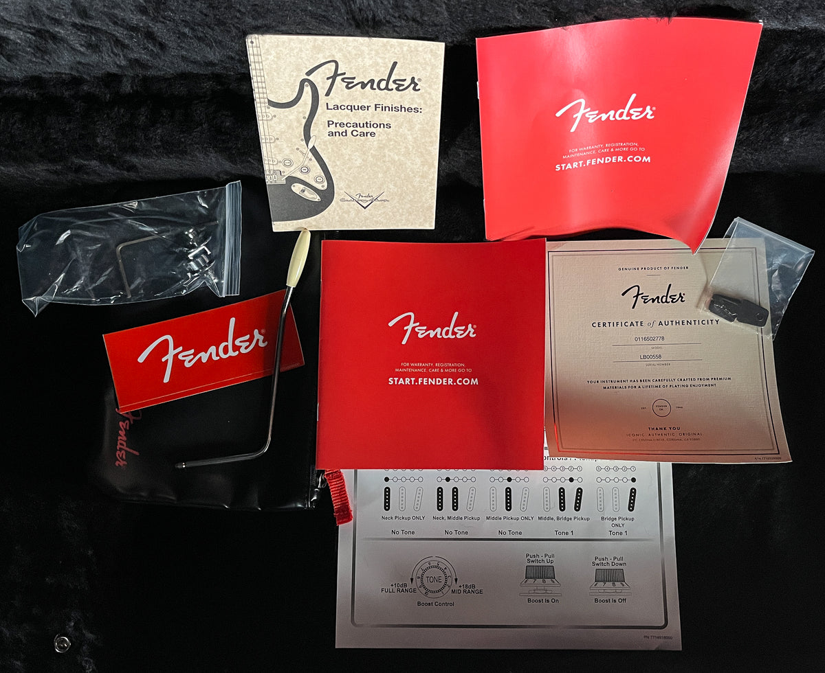 2021 Fender Lincoln Brewster Stratocaster Aztec Gold