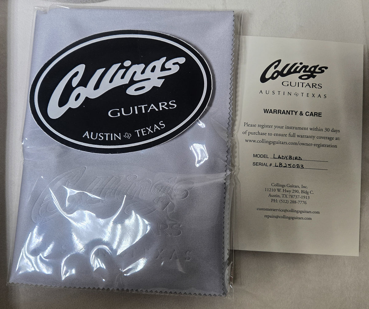Collings Ladybird Jet Black Aged (083)