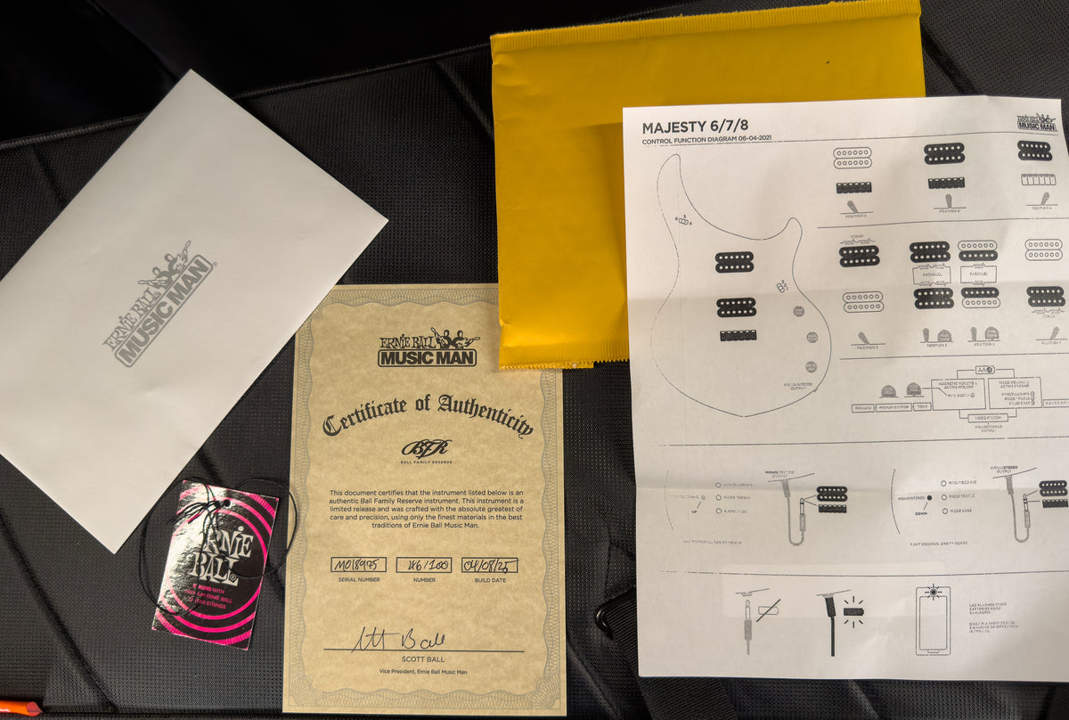 Ernie Ball Music Man BFR Majesty 6 Limited Edition Blue Ink (975)