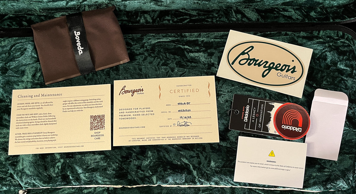 Bourgeois A-Style Mandolin Blacktop (011)