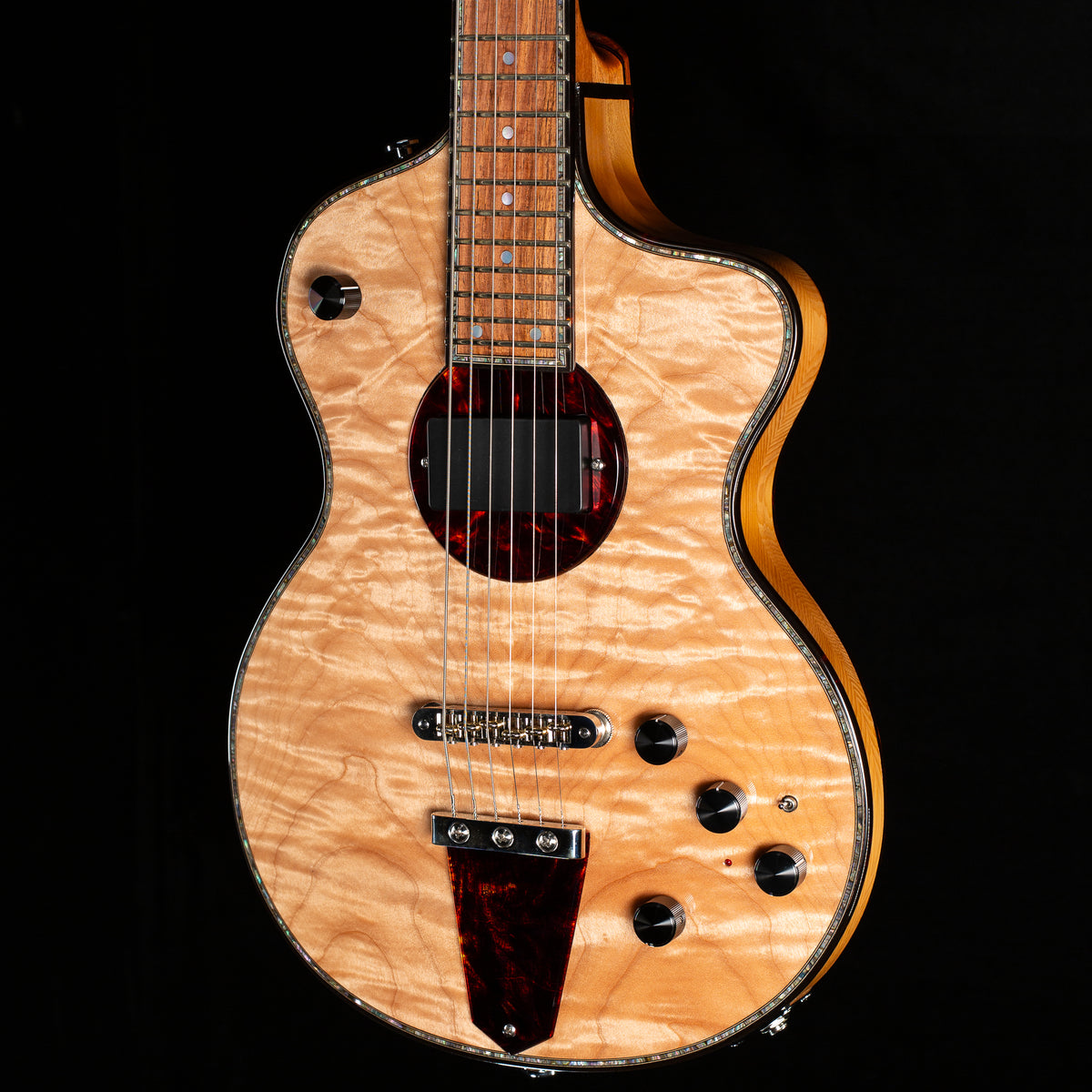 Rick Turner Model 1 Deluxe Featherweight "Legacy One" Natural Quilt (113)