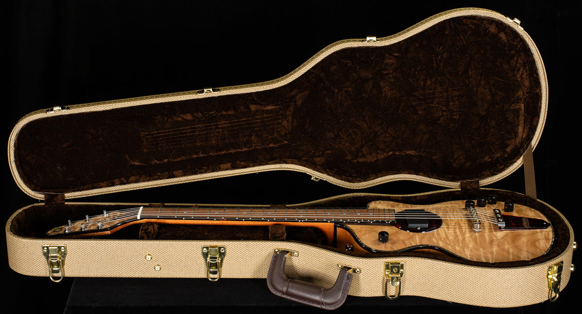 Rick Turner Model 1 Deluxe Featherweight "Legacy One" Natural Quilt (113)