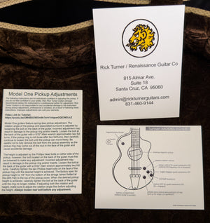 Rick Turner Model 1 Deluxe Featherweight "Legacy One" Natural Quilt (113)