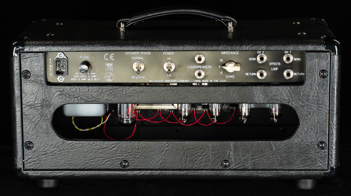 Matchless HC 30,  Original 30 Watt Head, Black/Silver (926)