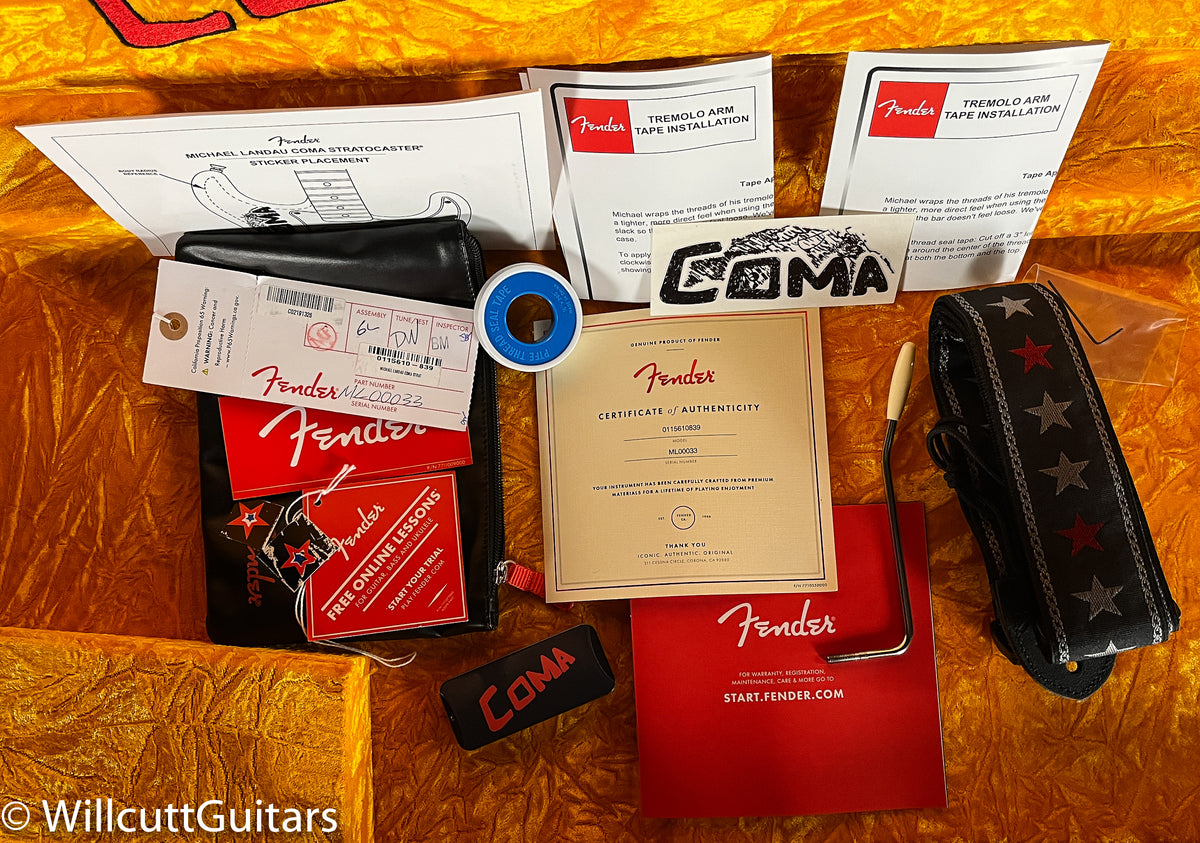 Fender Michael Landau Coma Stratocaster Rosewood Fingerboard Coma Red