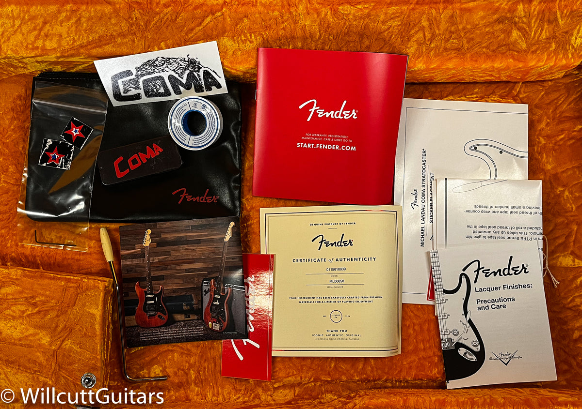 Fender Michael Landau Coma Stratocaster, Rosewood Fingerboard, Coma Red (050)