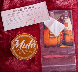 2020 Mule Resophonic Mulecaster Single Cutaway Black