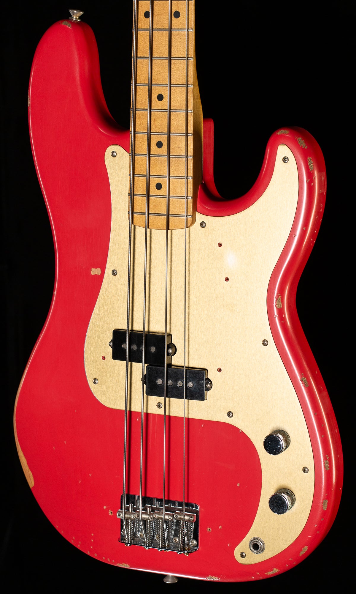 Fender Road Worn 50&#39;s Precision Bass Maple Fingerboard Fiesta Red New Old Stock (091)