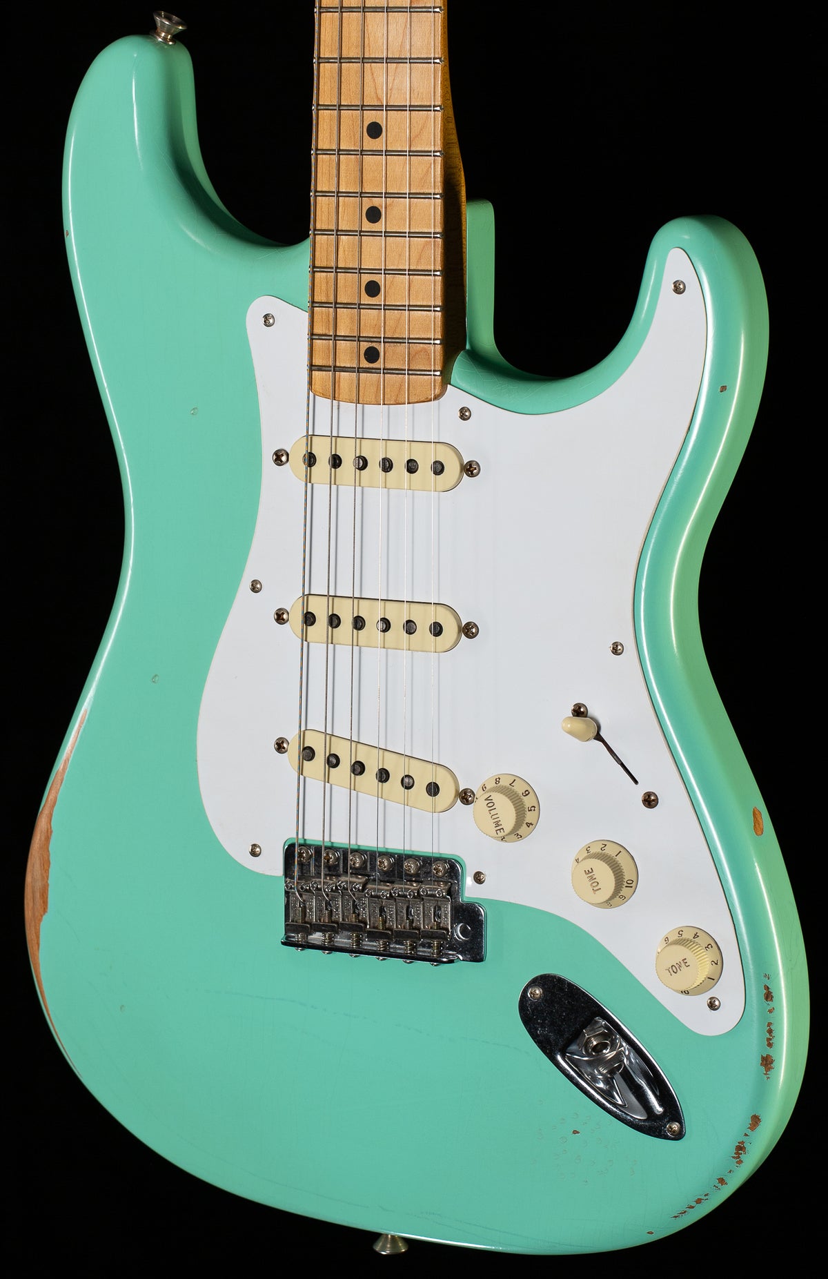 Fender Vintera Road Worn &#39;50s Stratocaster Surf Green DEMO (954)